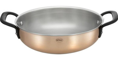 Rösle Chalet 2PLY Metal Saplı Bakır 24 cm Sahan Tava Bakır