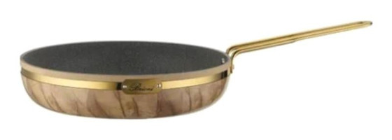 Brioni Selection Slk - 107 Metal Saplı Alüminyum 30 cm Düz Tava Krem