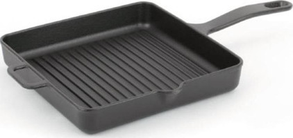 Sürel 5660 Döküm Saplı Döküm 25x25 cm Grill Tava Siyah