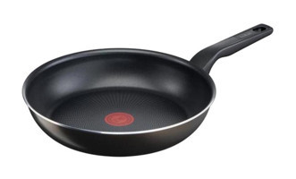 Tefal 2X XL Intense Plastik Saplı Titanyum 26 cm Düz Tava Siyah