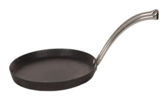 Mehtap Horeca Profesyonel Çelik Saplı Granit 24 cm Krep Tava Siyah