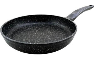 Togo Plastik Saplı Granit 26 cm Düz Tava Siyah