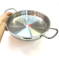Ulutaş Çelik Saplı Paslanmaz Çelik 22 cm Sahan Tava Gri