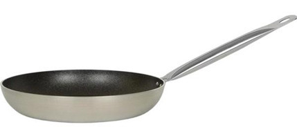 Viyalente Horeca Metal Saplı Alüminyum 34 cm Düz Tava Gri