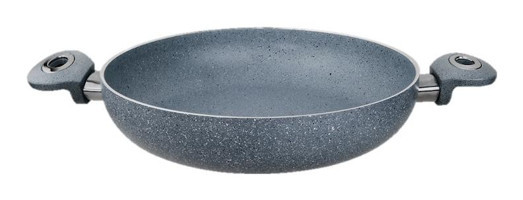 Besa Plastik Saplı Alüminyum 24 cm Sahan Tava Gri