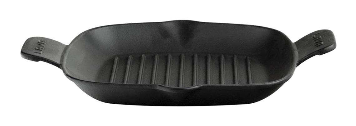 Lava Metal Kulplu Döküm 26x26 cm Grill Tava Siyah