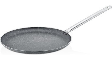 Polo Chef Megatron Metal Saplı Alüminyum 26 cm Krep Tava Gri