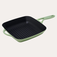 Pot Art Döküm Saplı Döküm 26 cm Grill Tava Yeşil