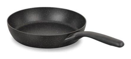 Korkmaz Gusto A1367 Plastik Saplı Granit 26 cm Düz Tava Siyah
