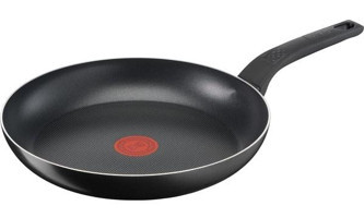 Tefal 1X Simplyclean Plastik Saplı Alüminyum 32 cm Düz Tava Siyah