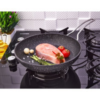 Polo Chef Galaxy Metal Saplı Alüminyum 28 cm Düz Tava Siyah