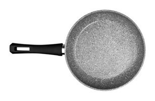 Karaca Grey Stone Plastik Saplı Alüminyum 26 cm Düz Tava Gri