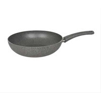 Matmel Plastik Saplı Alüminyum 28 cm Wok Tava Gri