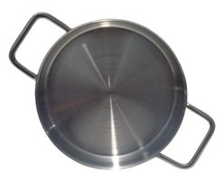 Cengiz Çeyiz MMS Metal Saplı Paslanmaz Çelik 18 cm Sahan Tava Gri