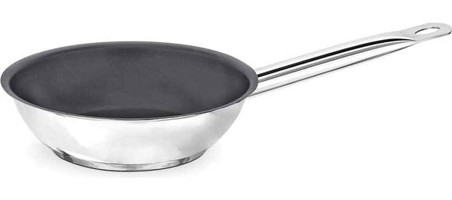 Astera Çelik Saplı Paslanmaz Çelik 40 cm Wok Tava Gri