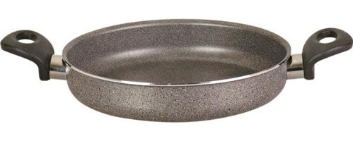 Mehtap Kuvars Plastik Saplı Granit 20 cm Sahan Tava Gri