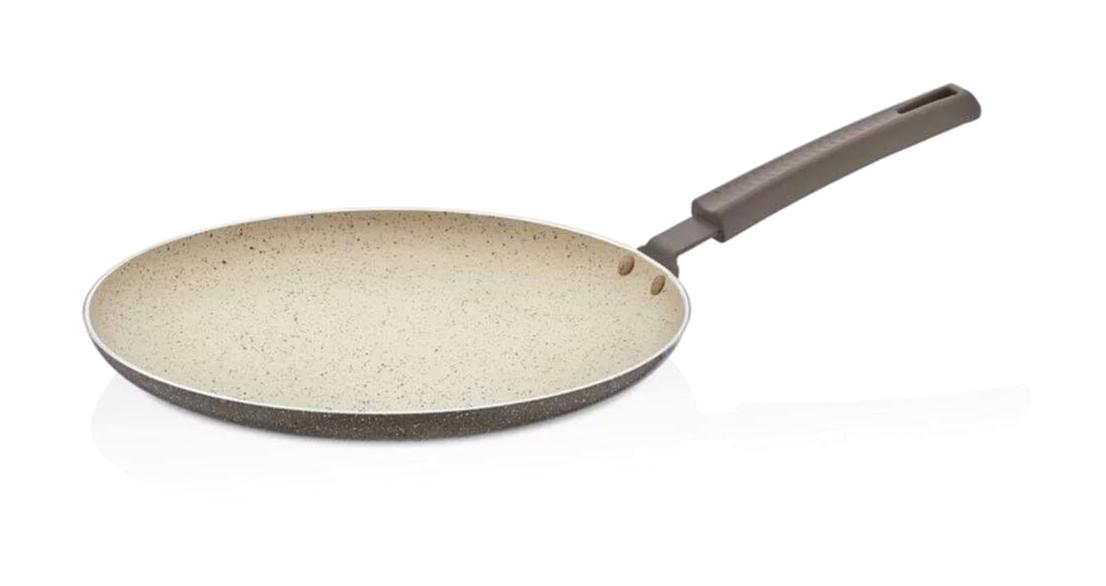 Cosiness Ezme PAK-124 Plastik Saplı Alüminyum 24 cm Krep Tava Gri