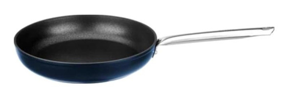 Leggno Çelik Saplı Titanyum 24 cm Düz Tava Mavi