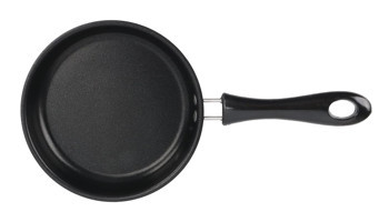Aqxreight Plastik Saplı Paslanmaz Çelik 14 cm Kızartma Tava Siyah