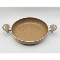 Cantef Plastik Saplı Granit 24 cm Sahan Tava Krem