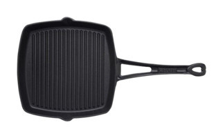 Lava Kare Döküm Saplı Döküm 26x26 cm Grill Tava Siyah