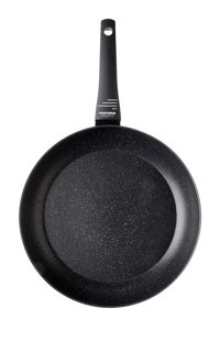Moneta Zeus 2.0 Plastik Saplı Çelik 32 cm Kızartma Tava Siyah