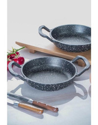 Acar Ada Döküm Saplı Alüminyum 16 cm Sahan Tava Gri