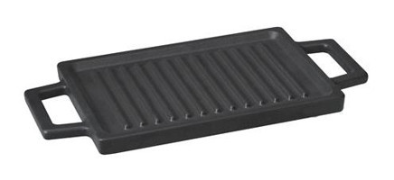 Lava Hot Plate Döküm Saplı Döküm 22 cm Grill Tava Siyah