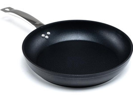 Bonera Pro Plus Çelik Saplı Titanyum 30 cm Düz Tava Siyah