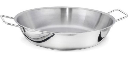 Kapp Paella Çelik 20 cm Düz Tava Gri