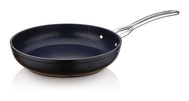 Saflon 5628 Metal Saplı Alüminyum 28 cm Düz Tava Siyah