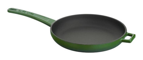 Lava Döküm Saplı Demir Döküm 20 cm Düz Tava Yeşil