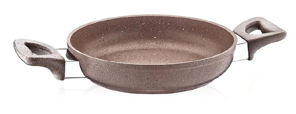 Saflon Plastik Saplı Alüminyum 20 cm Sahan Tava Rose Gold