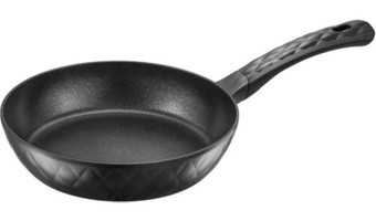 Lockn Lock Salon Plastik Saplı Döküm 26 cm Düz Tava Siyah