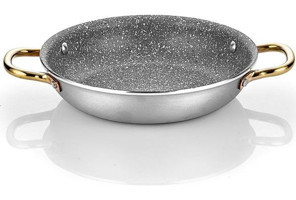 Altınbaşak Alu Çelik Saplı Alüminyum 18 cm Sahan Tava Gri