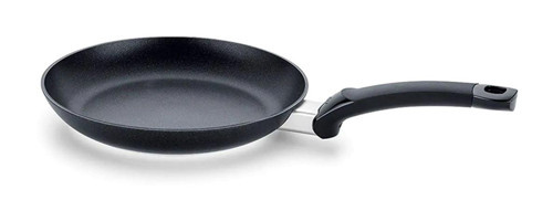 Fissler Levital Flat Plastik Saplı Alüminyum 24 cm Düz Tava Siyah