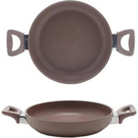 Saflon Safinox Plastik Saplı Alüminyum 24 cm Sahan Tava Rose Gold