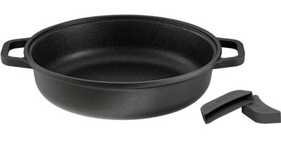 Rösle Cadini Profi Resist Döküm 28 cm Düz Tava Siyah