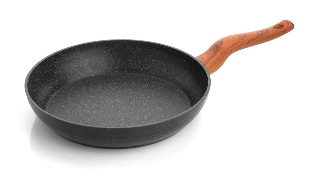 Cvs DN 20021 Ahşap Saplı Döküm 24 cm Düz Tava Siyah