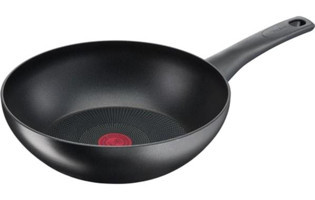 Tefal 3X Ultimateone Plastik Saplı Alüminyum 28 cm Wok Tava Siyah