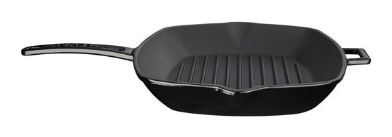 Lava Cookware Demir Saplı Demir Döküm 26x32 cm Grill Tava Siyah