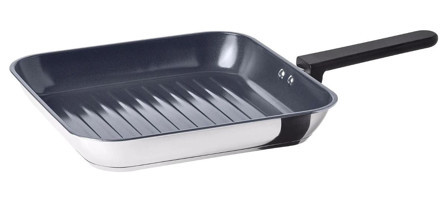 Ikea Middagsmat Plastik Saplı Paslanmaz Çelik 28x28 cm Grill Tava Gri