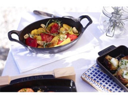 Staub La Cocotte Döküm Saplı Demir Döküm 24 cm Sahan Tava Gri