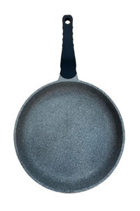 Aryıldız Fontal AR244432 Plastik Saplı Döküm 24 cm Düz Tava Gri