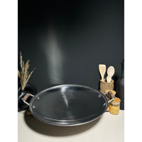Bena Life Metal Saplı Çelik 45 cm Saç Tava Siyah