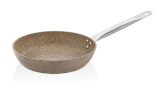 Schafer Galaxy Metal Saplı Döküm 26 cm Düz Tava Kahverengi
