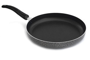 Leydi Plastik Saplı Alüminyum 32 cm Balık Tava Gri