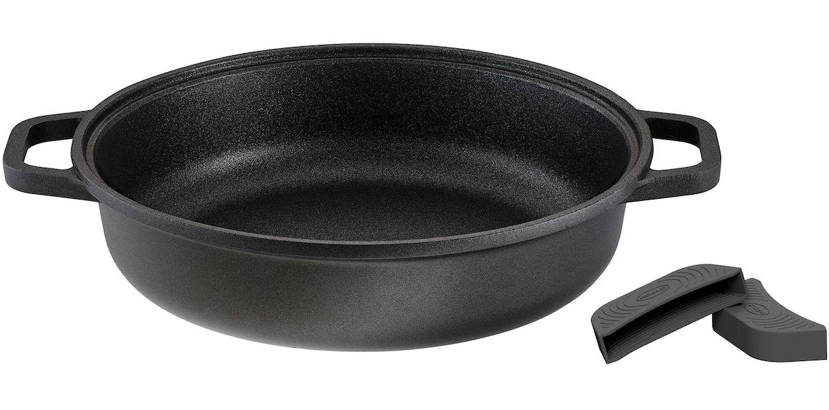 Rösle Cadini Döküm 28 cm Düz Tava Siyah