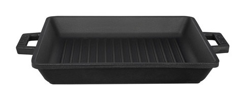 Lava Dikdörtgen Döküm 26x26 cm Grill Tava Siyah