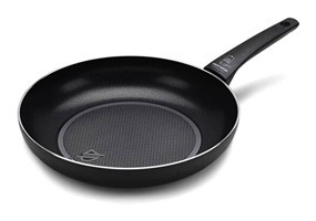 Moneta Recy 0005550130 Plastik Saplı Alüminyum 30 cm Düz Tava Siyah